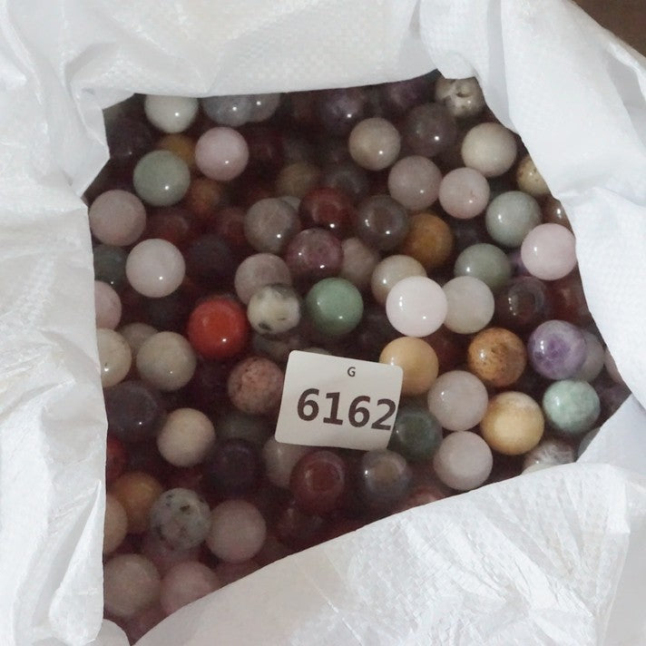 440Pcs 5KG 11LB Natural Quartz Crystal Jasper Sphere Ball Diverse Stone Healing 20mm