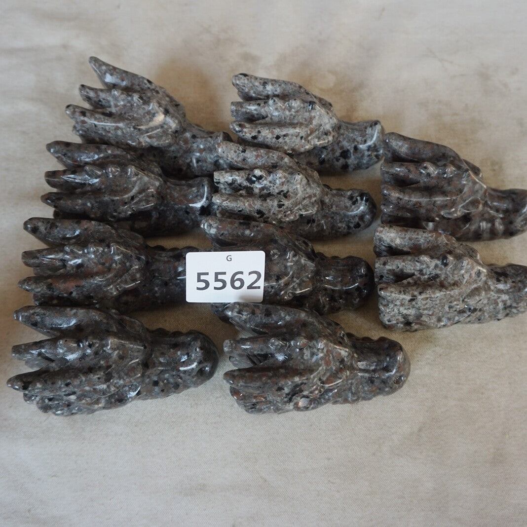 10Pcs 10cm Yooperlite Fire Stone Crystal Dragon Flashing Flame Under Ultraviolet