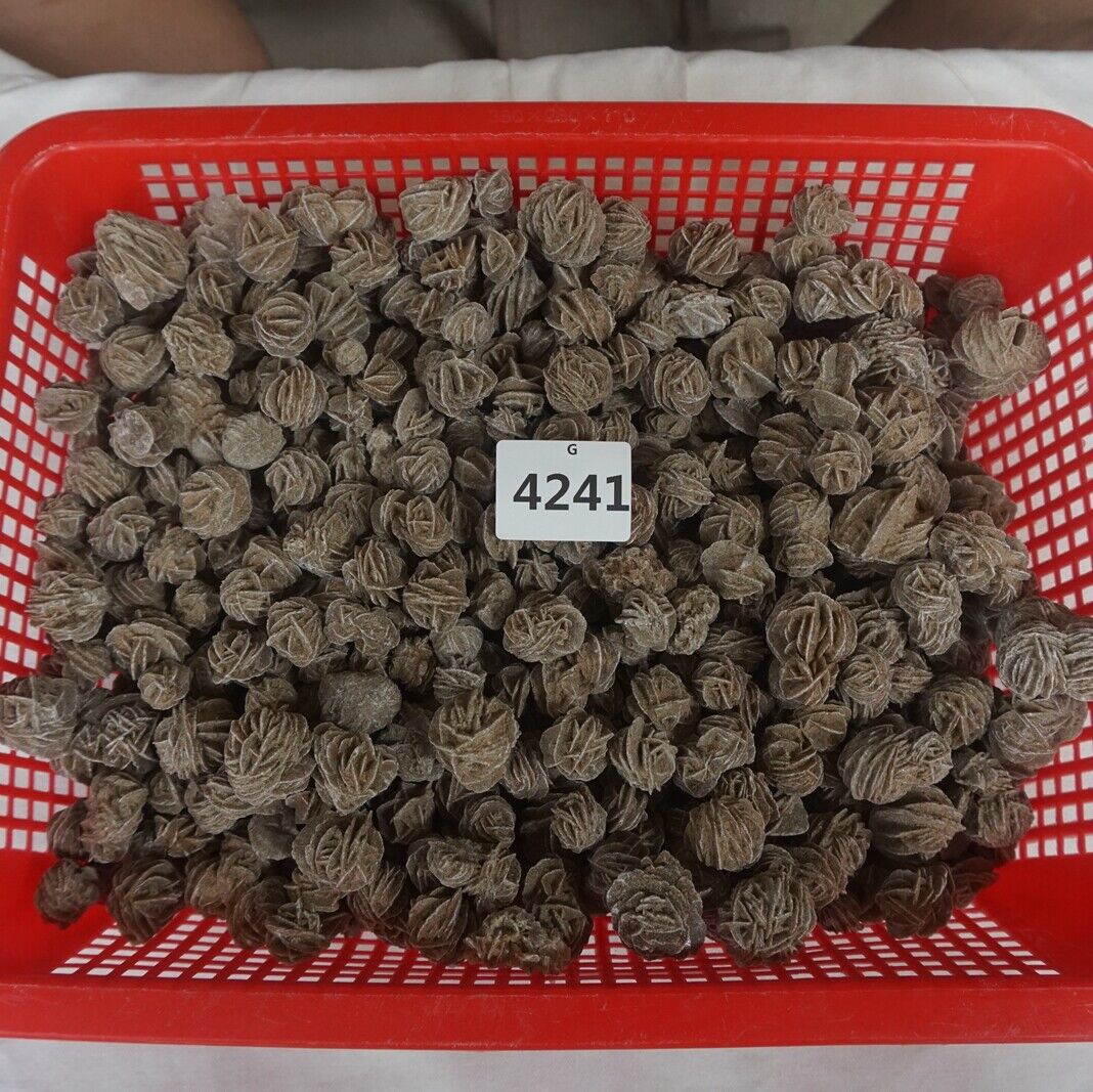 2KG 4.4LB Natural Desert Rose Crystal Selenite Sand Rose Rock Stone Cluster Sahara