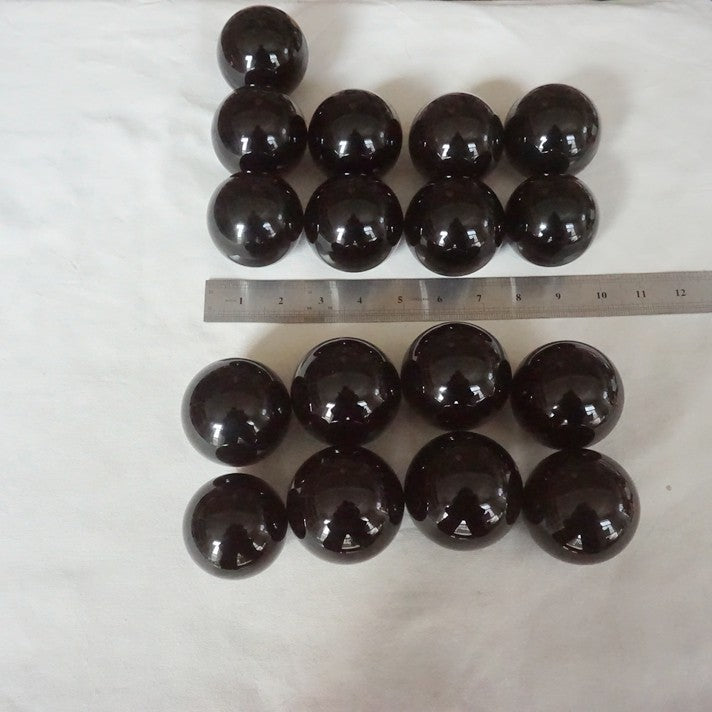 17Pcs 5KG 11LB Natural Obsidian Quartz Crystal Sphere Ball Polished Healing 55-63mm