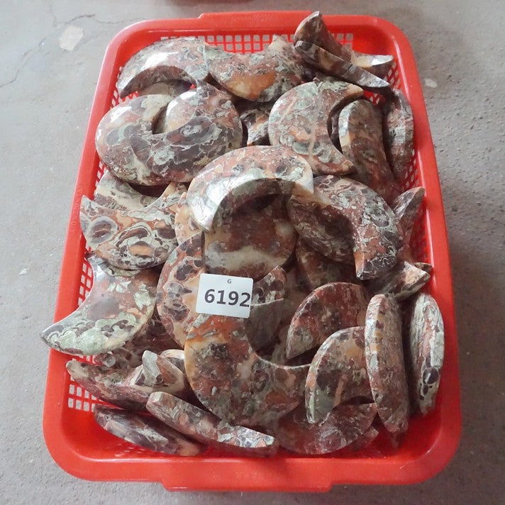 10Pcs 1.8KG Natural Money Agate Wealth Abundance Crystal Moon Chakra Stone Healing