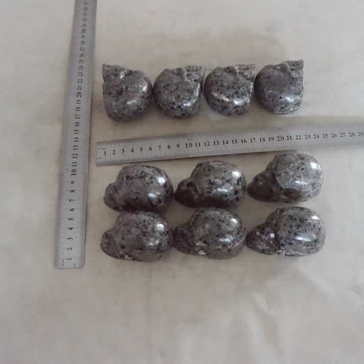 20Pcs 10LB 4.5KG Yooperlite Fire Stone Crystal Skull Flashing Flame Under Ultraviolet Wholesales