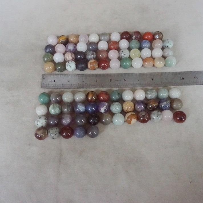 440Pcs 5KG 11LB Natural Quartz Crystal Jasper Sphere Ball Diverse Stone Healing 20mm