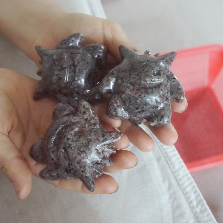20Pcs 3.4kg 7.4LB Yooperlite Fire Stone Crystal Gengar Flashing Flame Under Ultraviolet Wholesales Lot