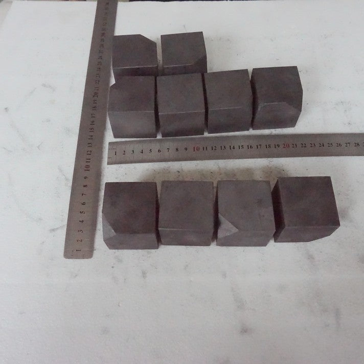 10Pcs 4.5LB Natural Shungite Protect Radiation Crystal Square Heptahedron Healing 5cm