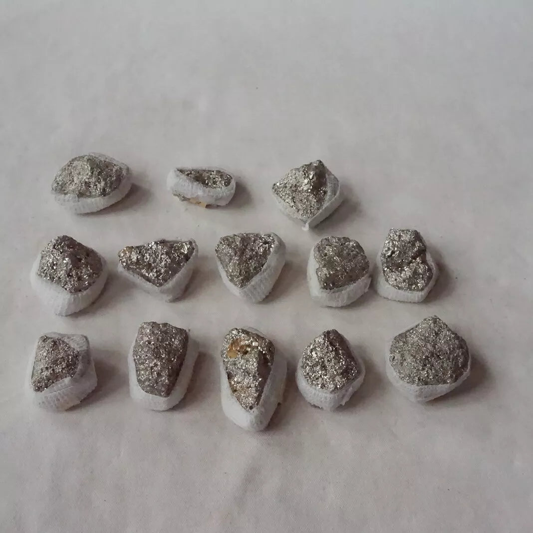 5 Boxes 65Pcs Natural Golden Pyrite Crystal Rocks Gem Stone Fool's Gold ,Wholesales