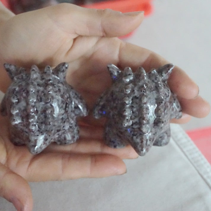 20Pcs 3.4kg 7.4LB Yooperlite Fire Stone Crystal Gengar Flashing Flame Under Ultraviolet Wholesales Lot