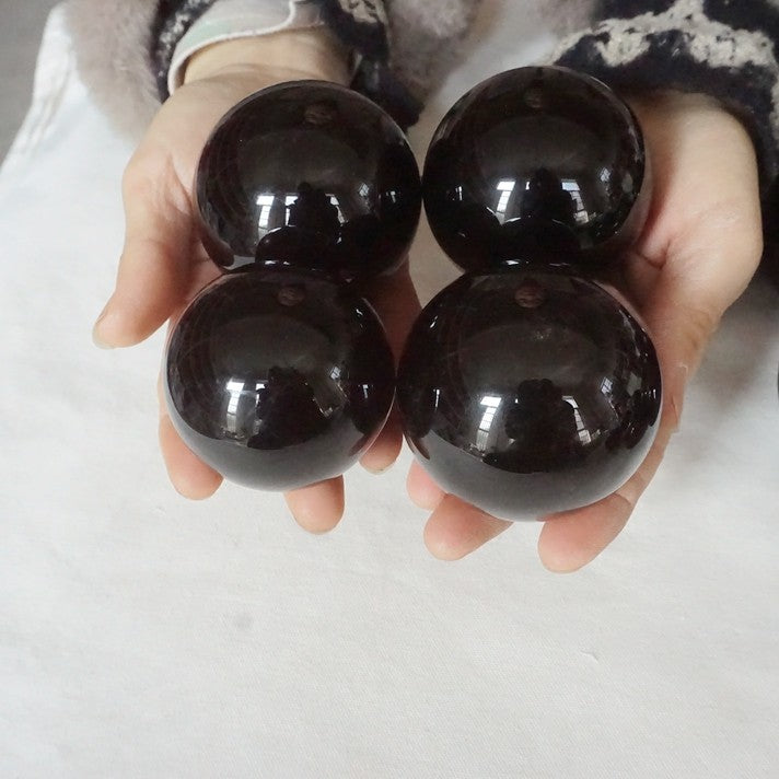 17Pcs 5KG 11LB Natural Obsidian Quartz Crystal Sphere Ball Polished Healing 55-63mm