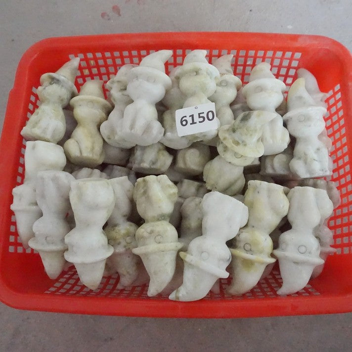10Pcs 2.5KG 5.5LB Natural Cauliflower Jasper Crystal Wizard Cat Carved Sculpture Carvings Healing