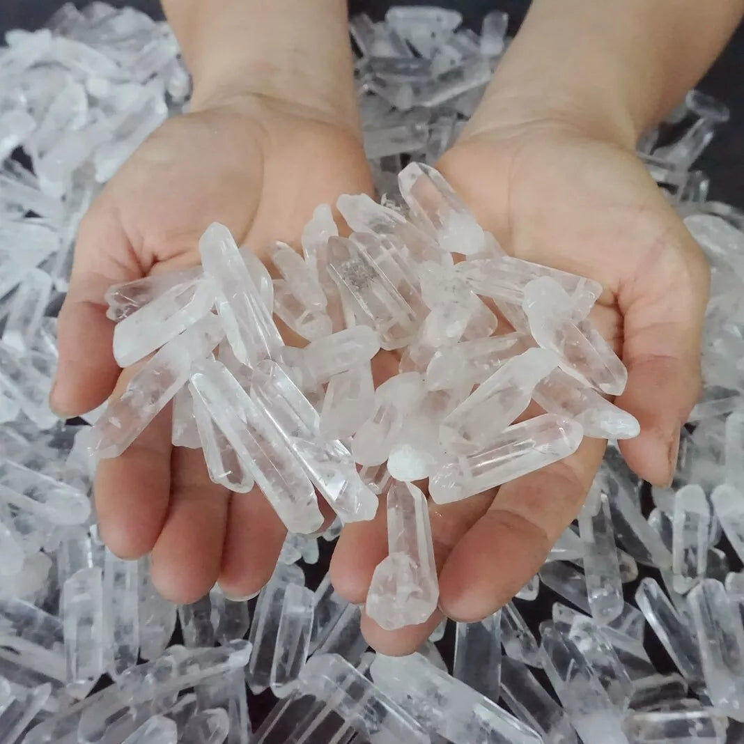 5KG 11LB 760Pcs Natural Clear Quartz Crystal Points With holes Pendant Necklace Healing Wholesales Lot