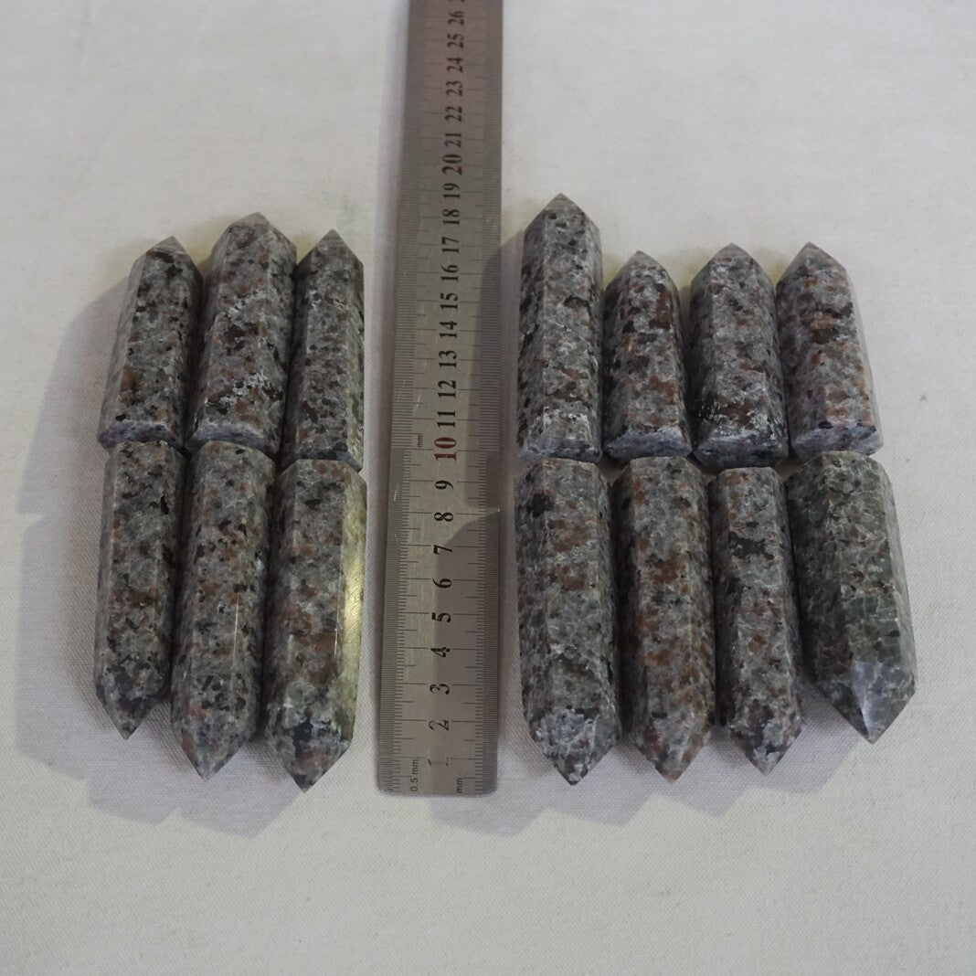 2KG 4.4LB 24Pcs Yooperlite Fire Stone Crystal Tower Point Flashing Flame Under Ultraviolet Healing