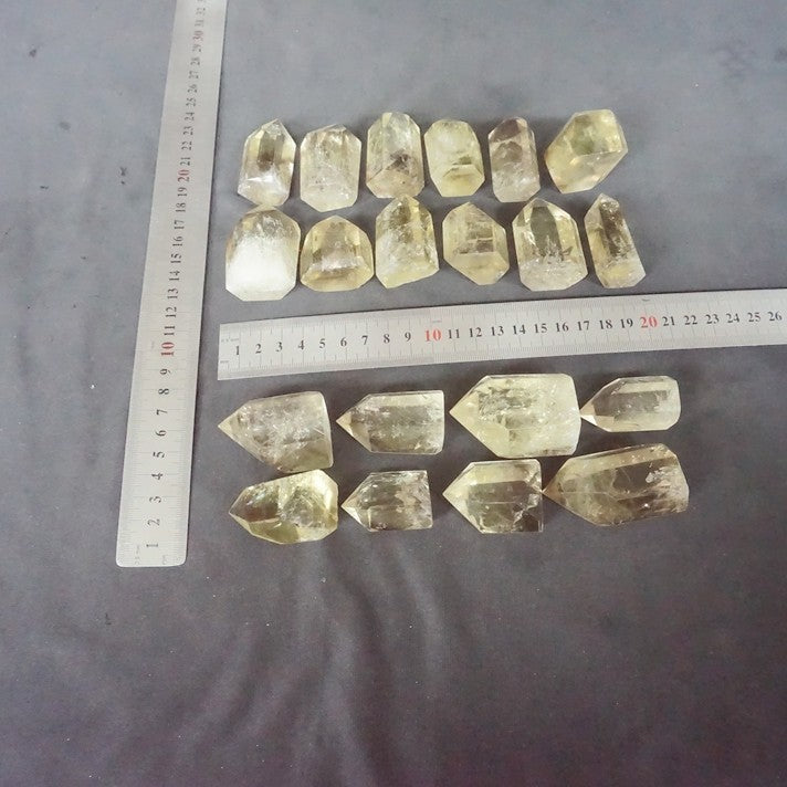 2KG 4.4LB 40Pcs Natural Rainbow Citrine Quartz Crystal Point Tower Polished Healing Wholesales Price
