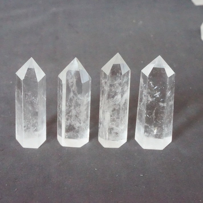 50Pcs 2kg 4.4LB Natural Clear White Quartz Crystal Point Tower Polished Healing Wholesales
