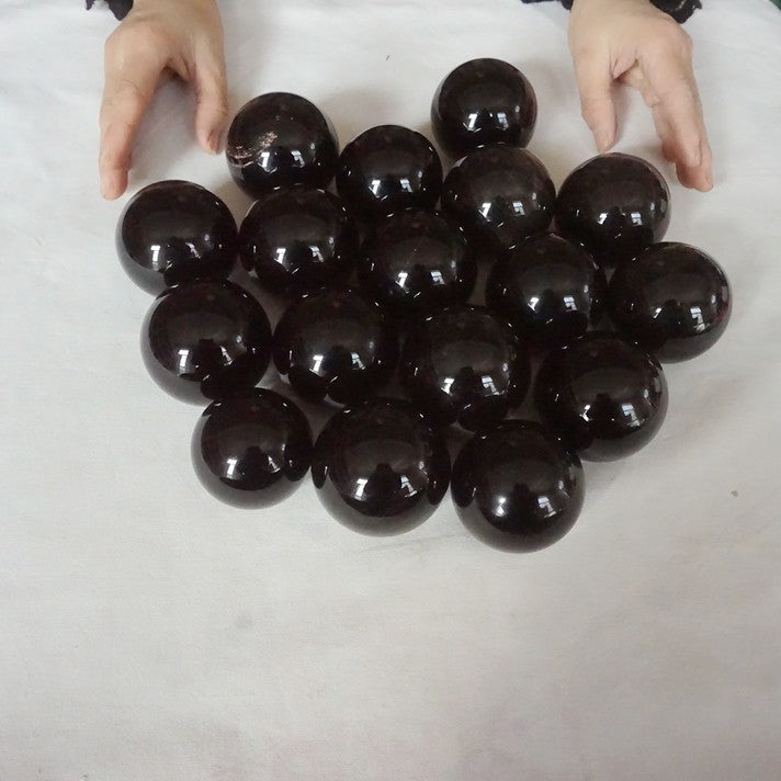 17Pcs 5KG 11LB Natural Obsidian Quartz Crystal Sphere Ball Polished Healing 55-63mm
