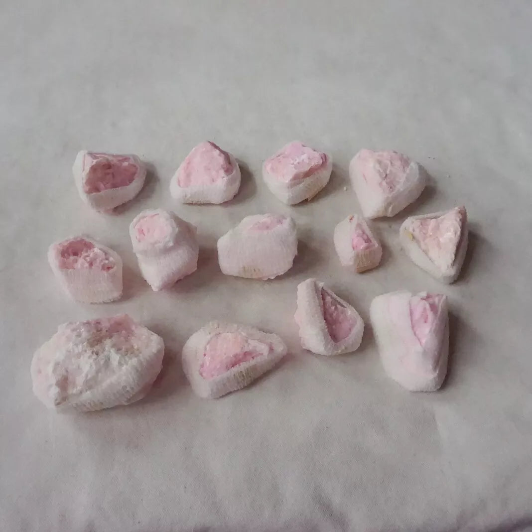 5 Boxes,65Pcs Natural Rose Aragonite Quartz Crystal Gem Stone Healing Wholesales