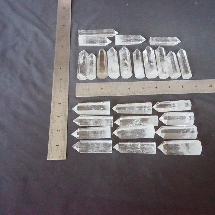 50Pcs 2kg 4.4LB Natural Clear White Quartz Crystal Point Tower Polished Healing Wholesales