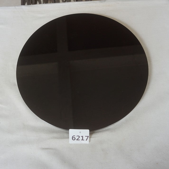 7.6LB 11.6" Big Natural Obsidian Quartz Crystal Mirror Disc Carving Healing 30cm