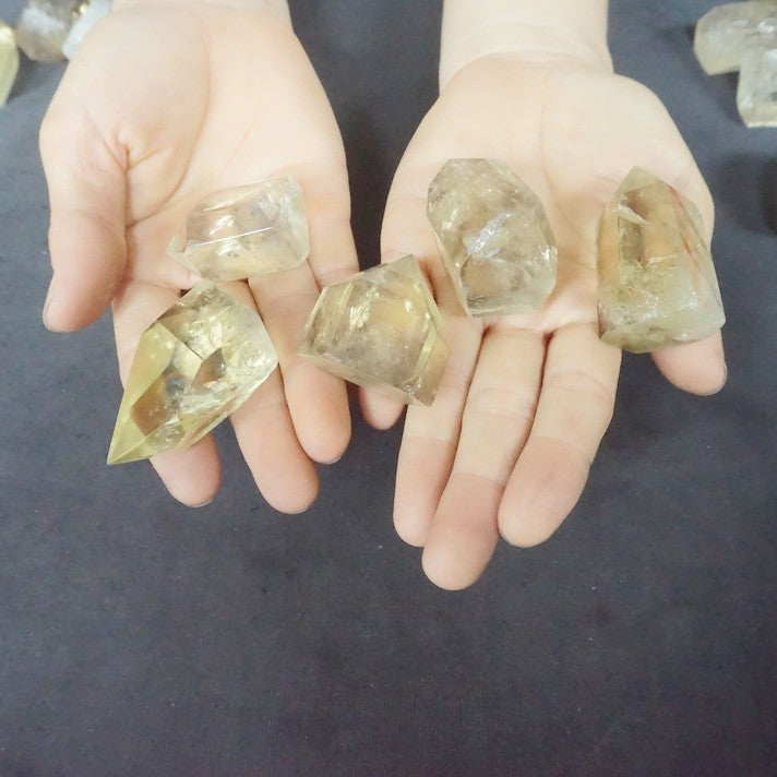 2KG 4.4LB 40Pcs Natural Rainbow Citrine Quartz Crystal Point Tower Polished Healing Wholesales Price