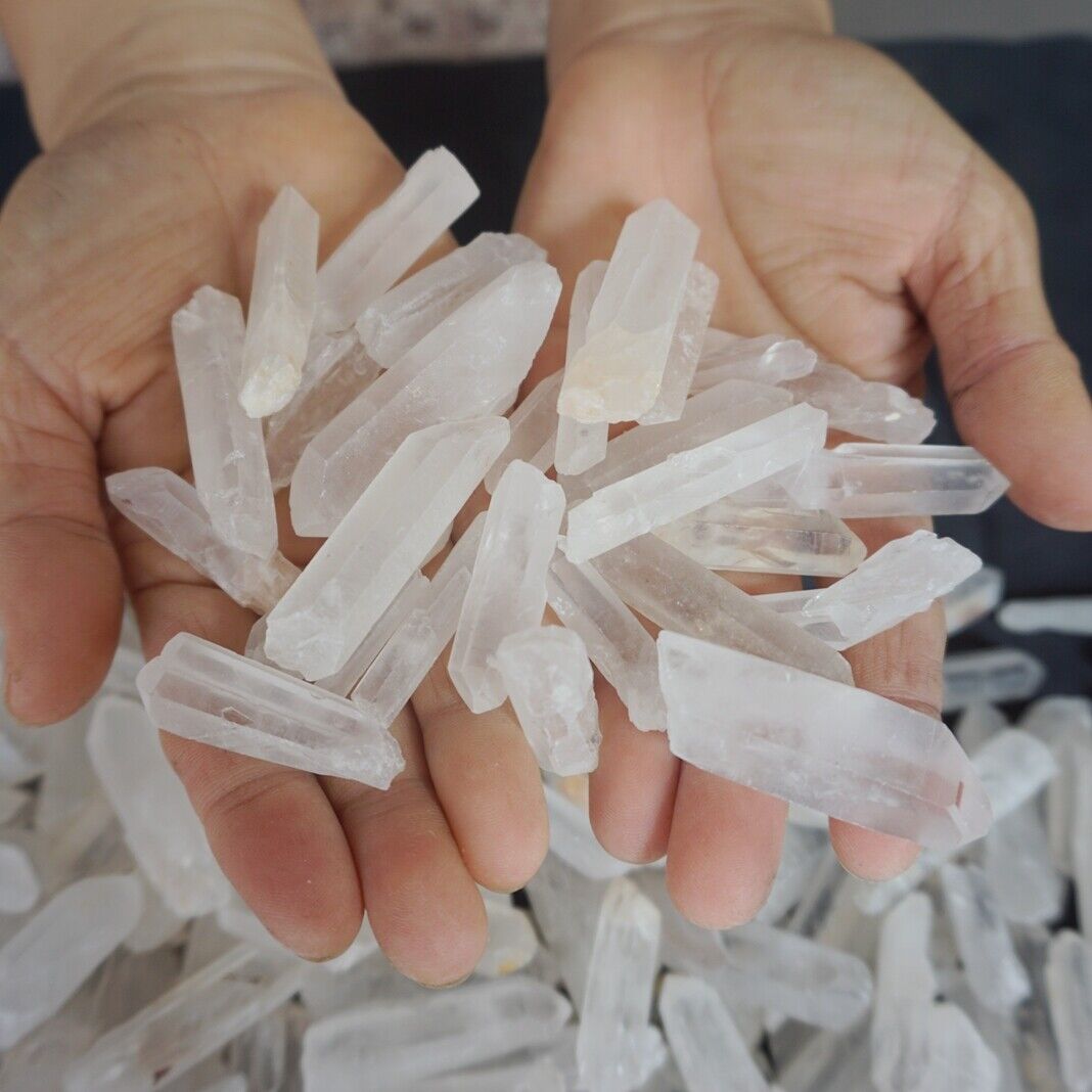 5KG 11LB 570Pcs Raw Natural Clear Quartz Crystal Points Rough Stone Wholesale Lot