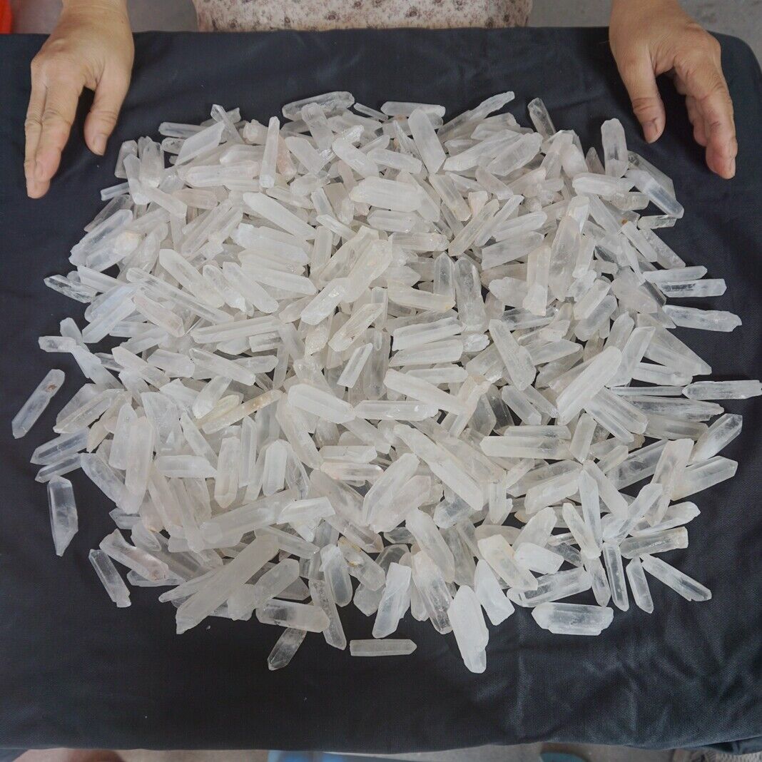 5KG 11LB 570Pcs Raw Natural Clear Quartz Crystal Points Rough Stone Wholesale Lot