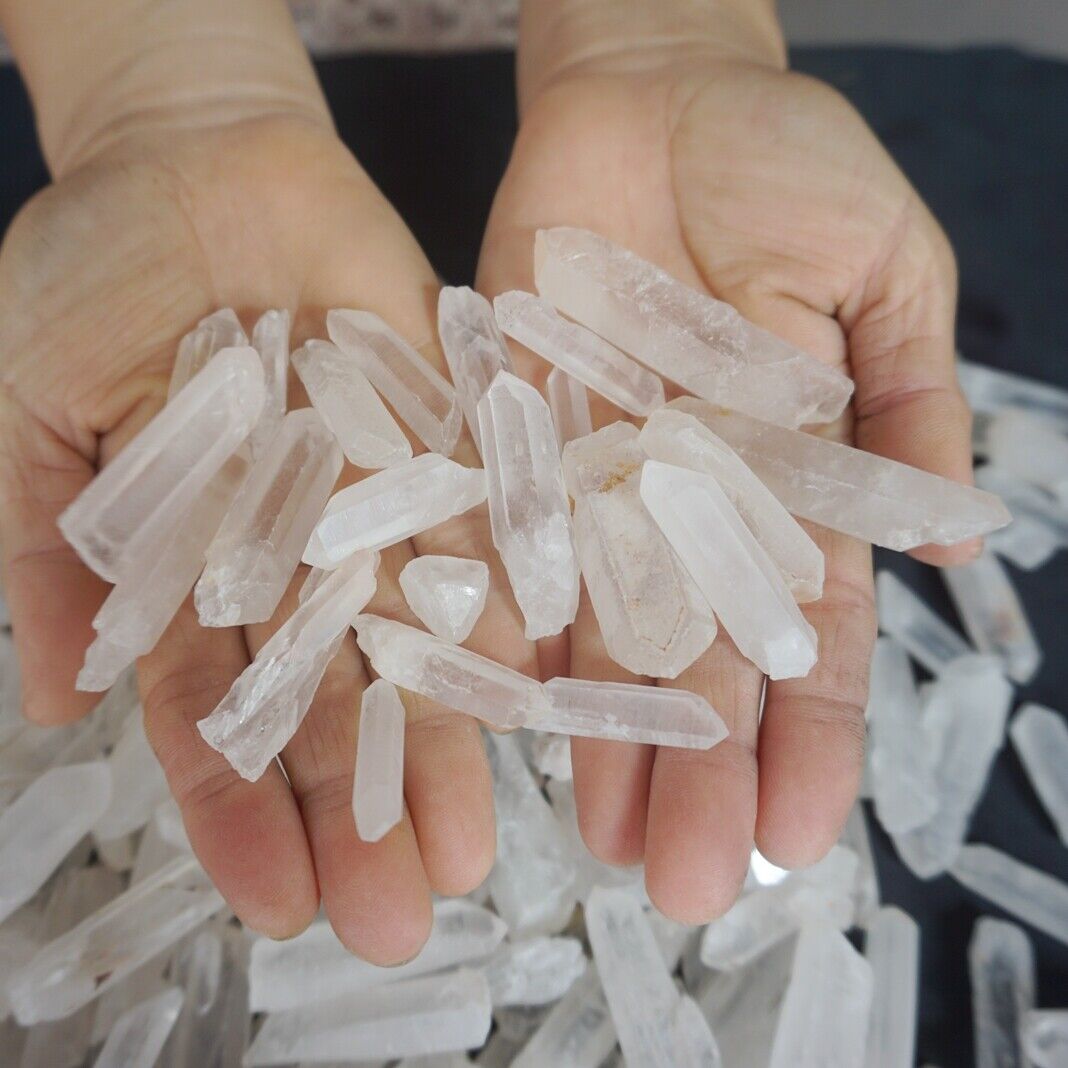 5KG 11LB 570Pcs Raw Natural Clear Quartz Crystal Points Rough Stone Wholesale Lot