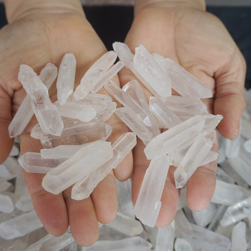 5KG 11LB 570Pcs Raw Natural Clear Quartz Crystal Points Rough Stone Wholesale Lot