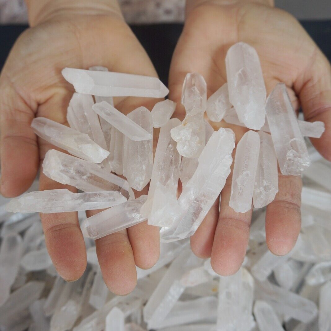 5KG 11LB 570Pcs Raw Natural Clear Quartz Crystal Points Rough Stone Wholesale Lot