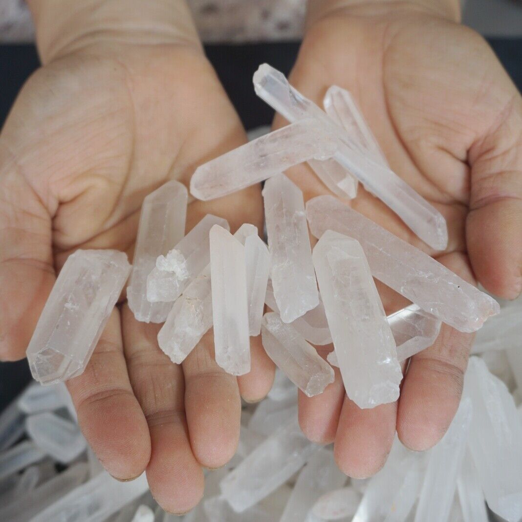 5KG 11LB 570Pcs Raw Natural Clear Quartz Crystal Points Rough Stone Wholesale Lot