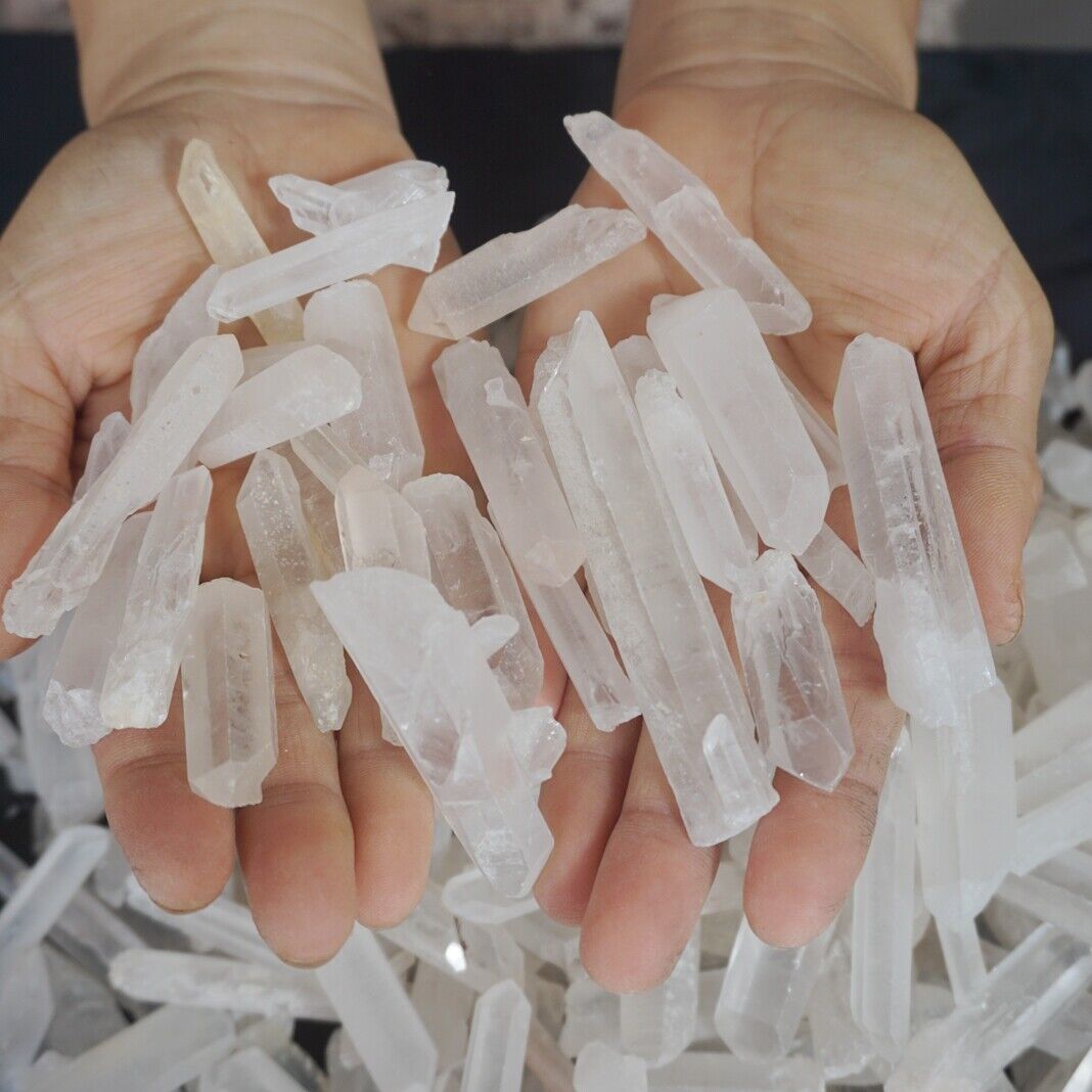 5KG 11LB 570Pcs Raw Natural Clear Quartz Crystal Points Rough Stone Wholesale Lot