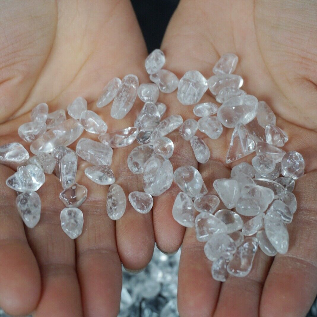 5KG 11LB Natural Clear White Quartz Crystal Freedom Tumbled Stone Brazil Healing