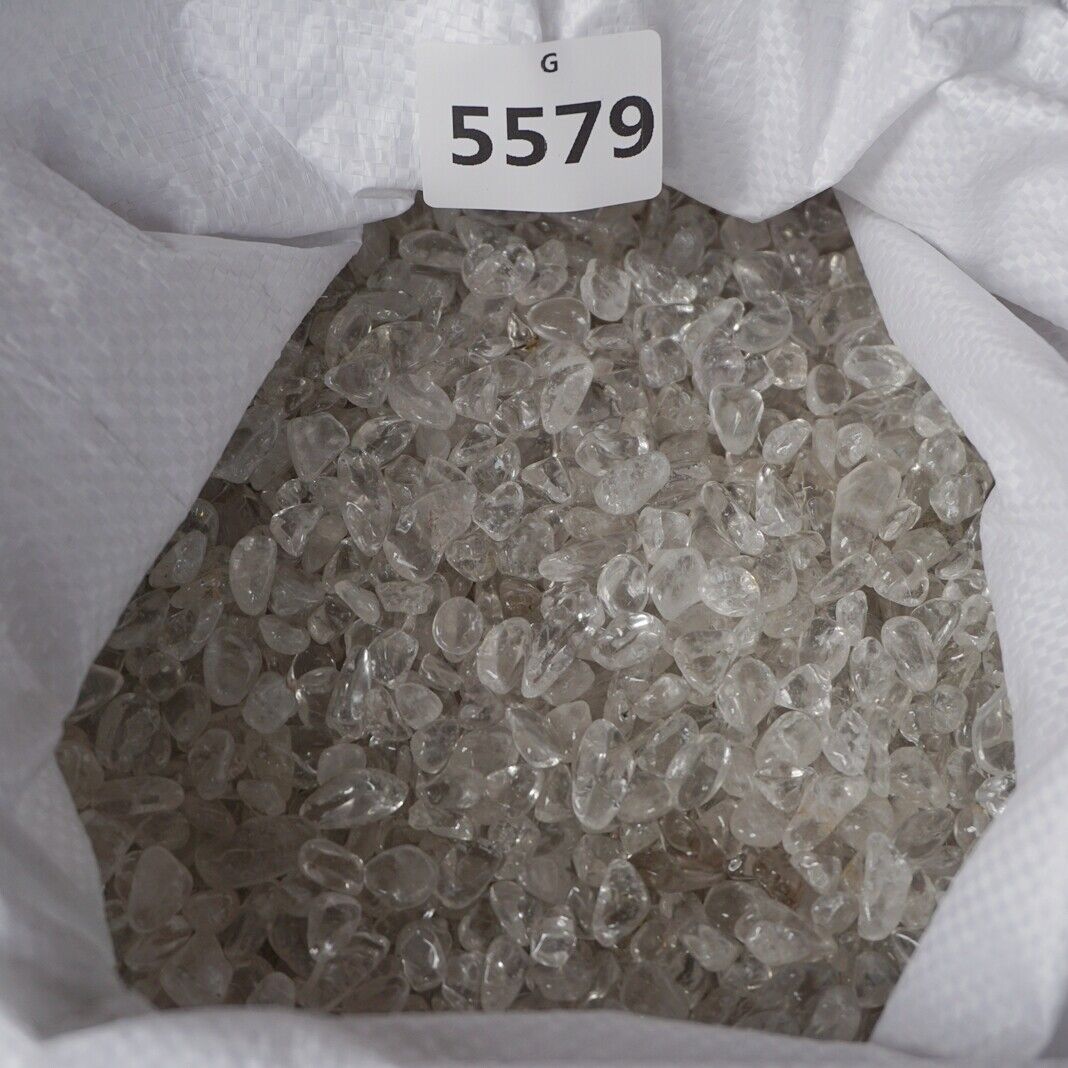 5KG 11LB Natural Clear White Quartz Crystal Freedom Tumbled Stone Brazil Healing