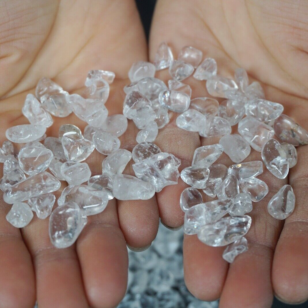 5KG 11LB Natural Clear White Quartz Crystal Freedom Tumbled Stone Brazil Healing