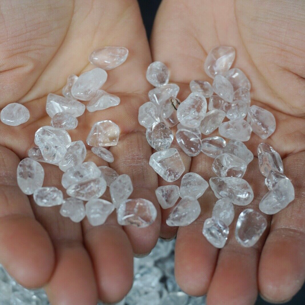 5KG 11LB Natural Clear White Quartz Crystal Freedom Tumbled Stone Brazil Healing