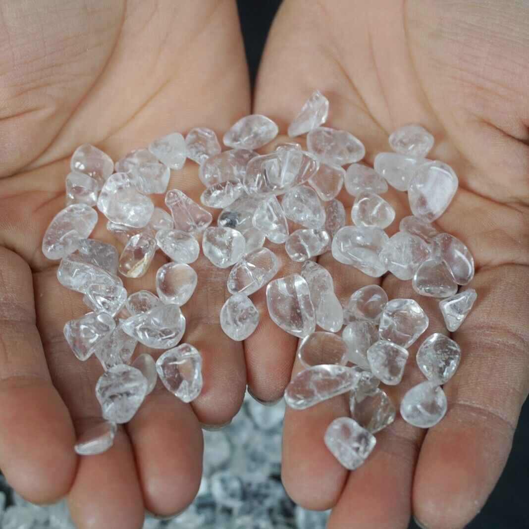 5KG 11LB Natural Clear White Quartz Crystal Freedom Tumbled Stone Brazil Healing