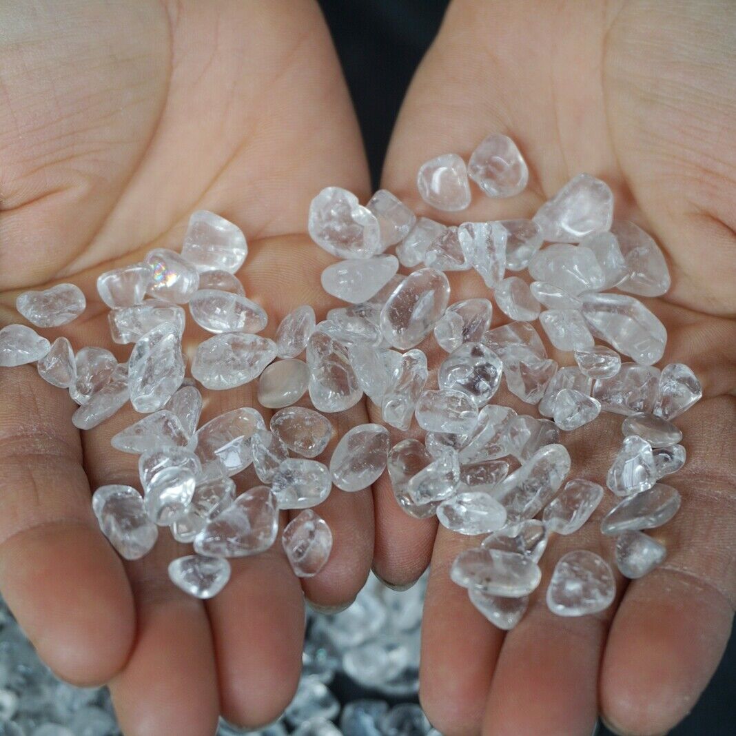 5KG 11LB Natural Clear White Quartz Crystal Freedom Tumbled Stone Brazil Healing