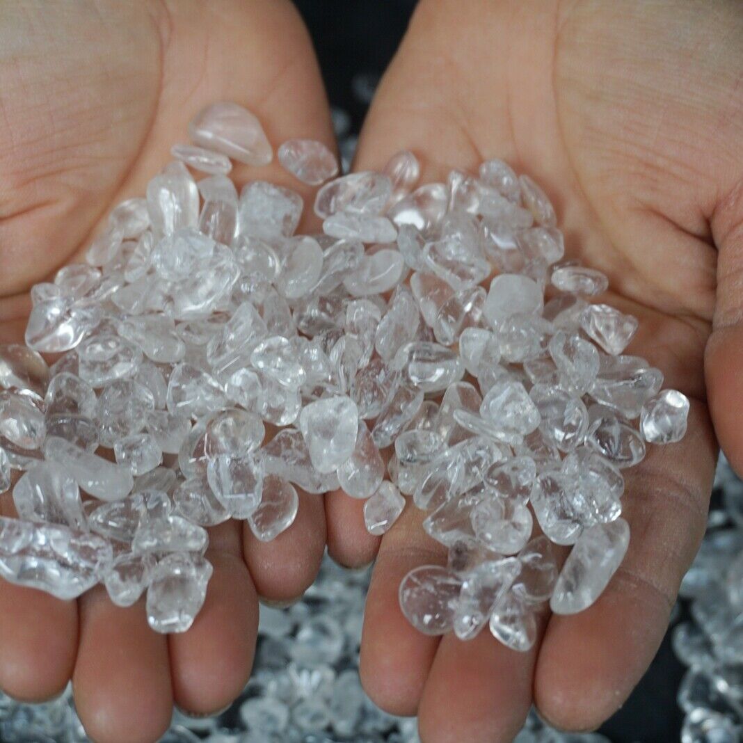 5KG 11LB Natural Clear White Quartz Crystal Freedom Tumbled Stone Brazil Healing