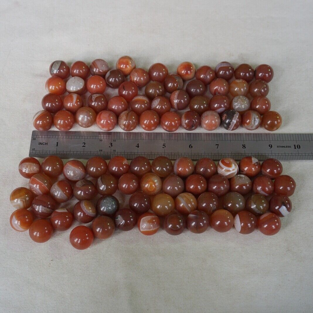 2KG 4.4LB 180Pcs Small Natural Red Carnelian Agate Crystal Sphere Ball Healing 2cm