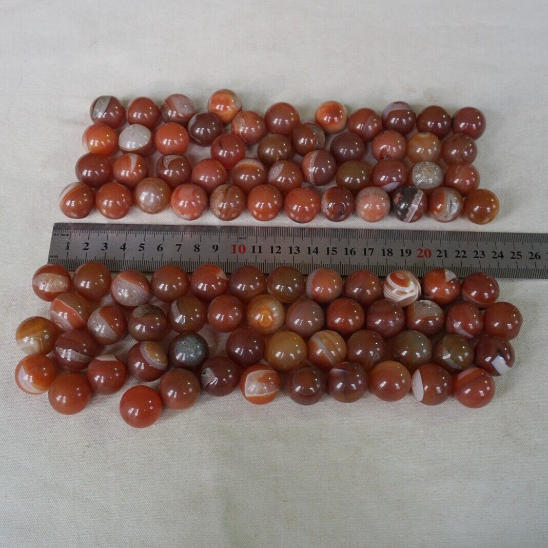 2KG 4.4LB 180Pcs Small Natural Red Carnelian Agate Crystal Sphere Ball Healing 2cm