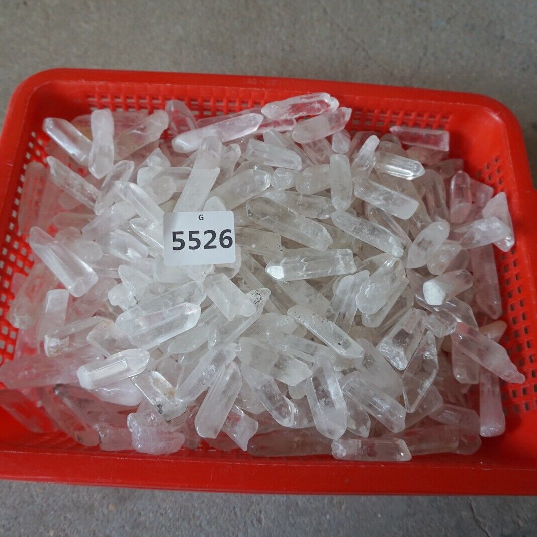 5KG 11LB 250Pcs Natural Clear Quartz Crystal Points Brazil Tumbled Healing Wholesales Lot Feng shui Stones