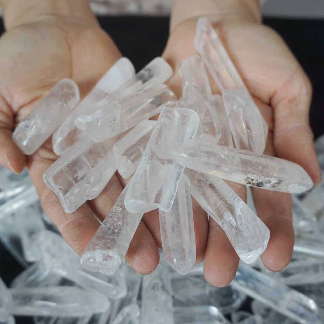 5KG 11LB 250Pcs Natural Clear Quartz Crystal Points Brazil Tumbled Healing Wholesales Lot Feng shui Stones