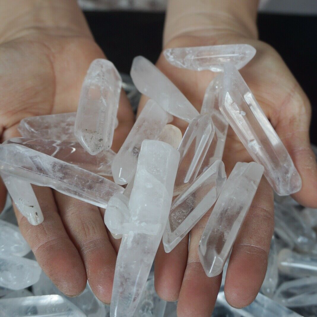 5KG 11LB 250Pcs Natural Clear Quartz Crystal Points Brazil Tumbled Healing Wholesales Lot Feng shui Stones