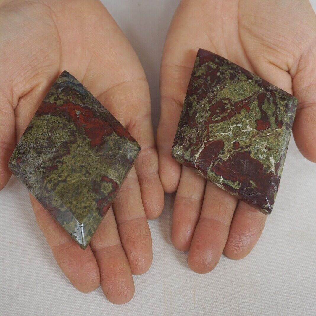 2KG 4.4LB 20Pcs Natural Dragon Blood Gem Stone Rhombus Crystal Palm Stone Healing