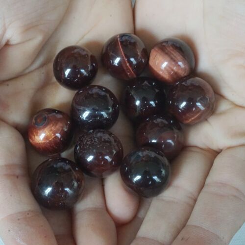 1KG 2.2LB 120Pcs Natural Red Tiger Eye Quartz Crystal Sphere Ball Healing 17-19mm