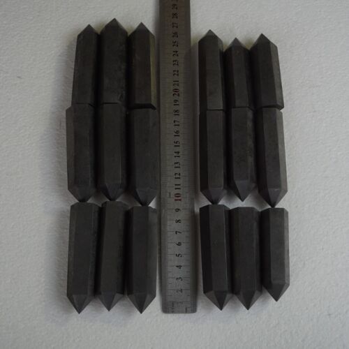 18Pcs 1kg Natural Shungite Protect Radiation Crystal Point Tower Healing Russia