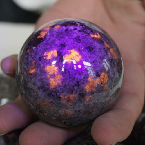 5KG 15Pcs 11LB Yooperlite Fire Stone Crystal Ball Flashing Flame Under Ultraviolet