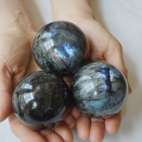 5KG 11LB 16Pcs Natural Rainbow Labradorite Crystal Sphere Ball Polished Healing