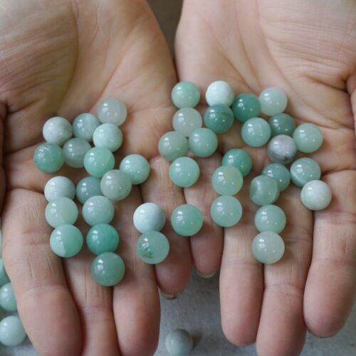 2KG 4.4LB 1270Pcs Tiny Natural Green Aventurine Jade Crystal Sphere Ball Healing 10mm