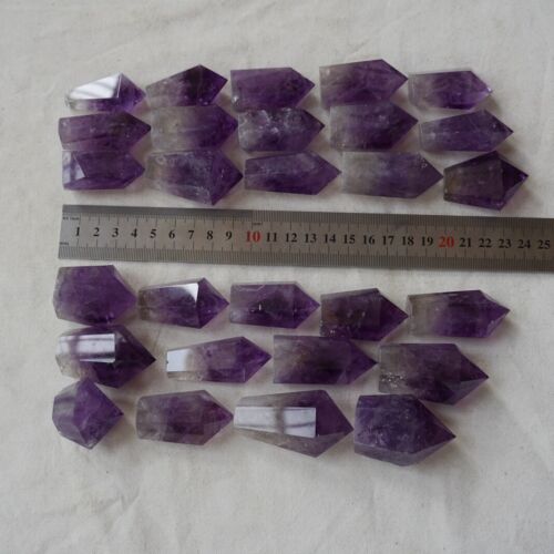 2KG 4.4LB 56Pcs Natural Purple Amethyst Quartz Crystal Point Tower Polished Healing