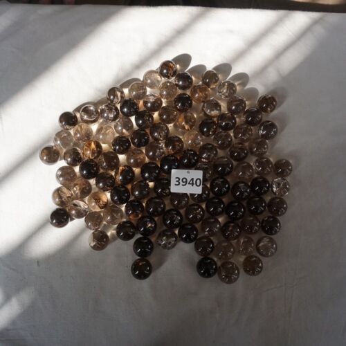 2.5KG 100Pcs Natural Rainbow Smokey Clear Quartz Crystal Sphere Ball Healing 23-27mm