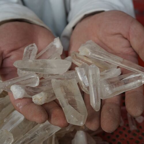 11LB 5Kg Natural Raw Clear Quartz Crystal Points Original Brazil Bulk Wholesale Lot